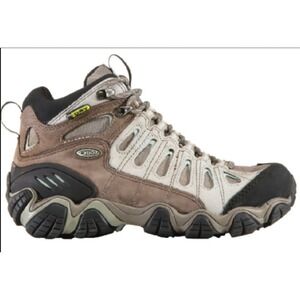 Oboz Sawtooth Mid B-DRY Waterproof Hiking Boots Womens 7.5 Brown Gorpcore Earthy
